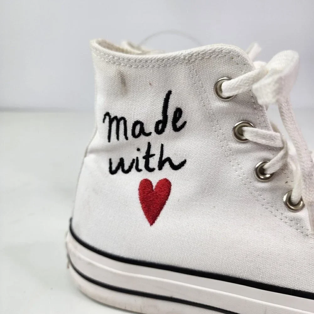 Women’s Converse Chuck Taylor All Star High Lift Made With Love Size 9.5 571119C